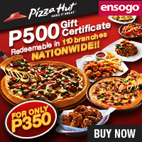Pizza Hut Gift Certificate