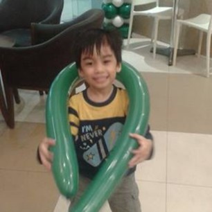 Jael was so happy to get his @krispykremeph TMNT donuts. One of the staff at Krispy Kreme SM Fairview even gave him a balloon! Thank you!