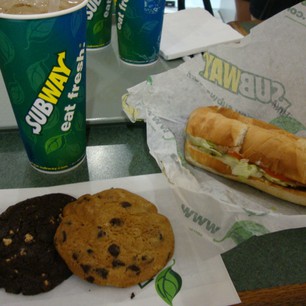 Finally got to eat at Subway! Tried 3 different kinds of sandwiches and their cookies! Thanks #cignaltv and #disneyxd!