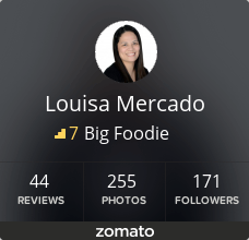 view my food journey on zomato!