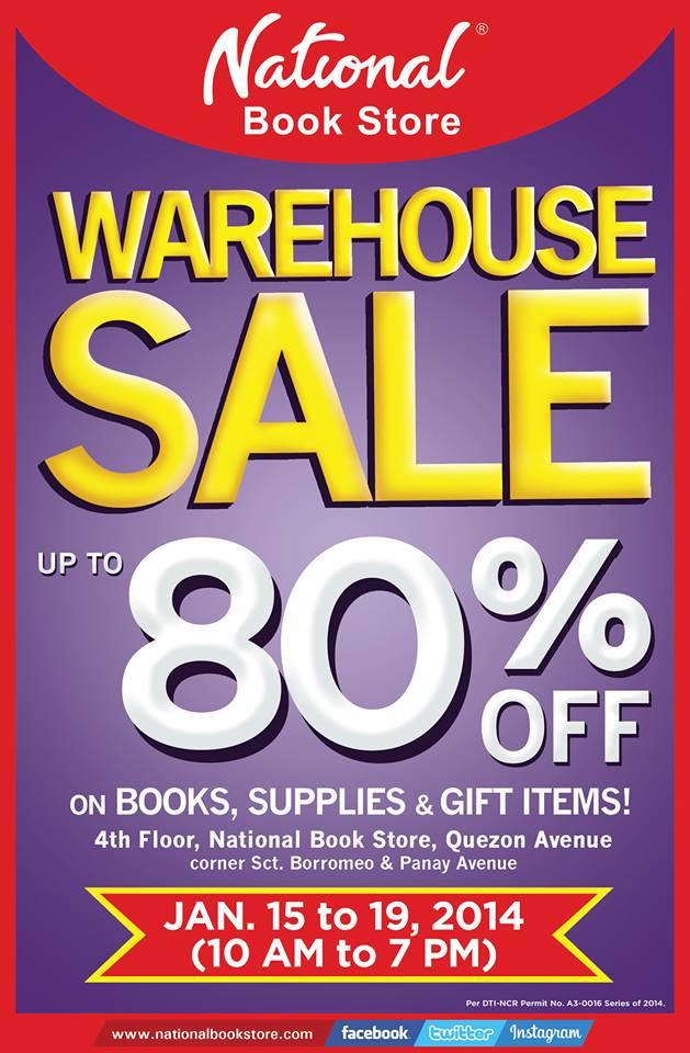 national bookstore sale jan 2014 First National Bookstore Warehouse Sale for 2014!