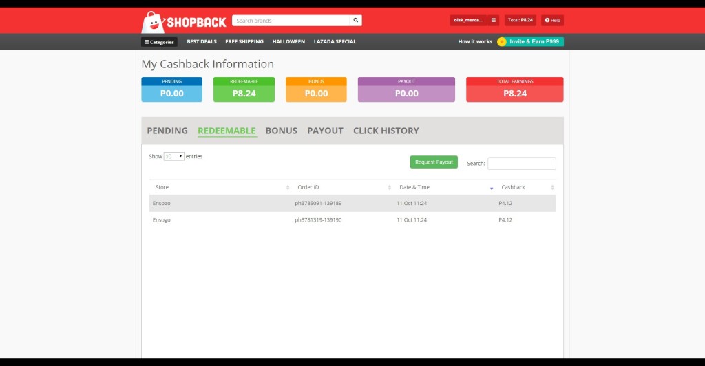 My Cashback - ShopBack.ph