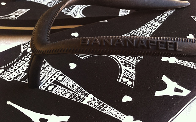 Banana Peel Flip Flops